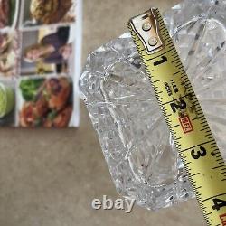 1 Czechoslovakia Lead Crystal Decanter with Stopper Hand Cut Square 3 Available