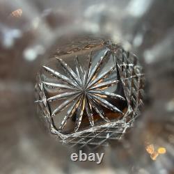 1 Czechoslovakia Lead Crystal Decanter with Stopper Hand Cut Square 3 Available
