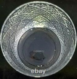 1 (One) FABERGÉ WAFFLE Cut Lead Crystal DBL Old Fashioned Glass-DISCONTINUED