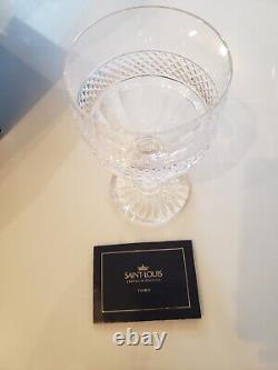 1- St Louis France TRIANON Cut Crystal 8 Water Glass Very Rare