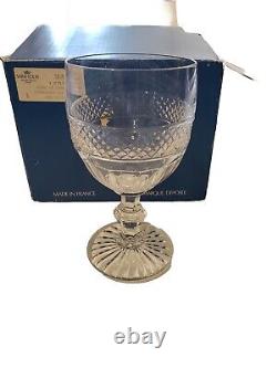1- St Louis France TRIANON Cut Crystal 8 Water Glass Very Rare