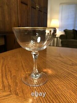 24 Piece Lenox Mansfield Crystal Gold Trimmed Stemware