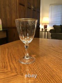 24 Piece Lenox Mansfield Crystal Gold Trimmed Stemware