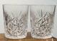 2 Antique American Brilliant Period Cut Crystal Whiskey Glasses Discontinued
