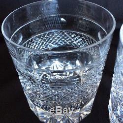 2 Cumbria Crystal Grasmere Hand Cut Old Fashioned Whisky Tumblers Georgian Style
