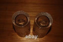 2 MF Cristal de Paris YVAN Cut Crystal Clear 6 Highball Glass Tumblers