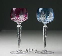 2 Saint Louis French Crystal Wine Hock Glass