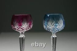 2 Saint Louis French Crystal Wine Hock Glass