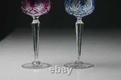 2 Saint Louis French Crystal Wine Hock Glass