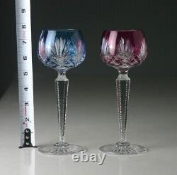 2 Saint Louis French Crystal Wine Hock Glass