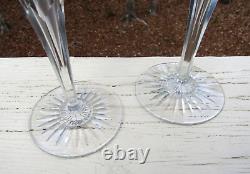(2) Vintage St. Louis Crystal / Cut To Clear / ORANGE / WINE HOCK Glasses