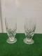 (2) Vintage Waterford Lismore Cut Crystal ICE TEA Footed Tumbler Water Glass 6.5