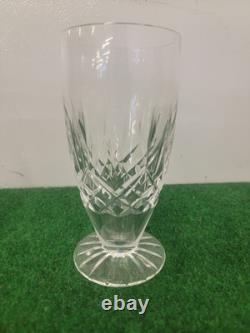 (2) Vintage Waterford Lismore Cut Crystal ICE TEA Footed Tumbler Water Glass 6.5