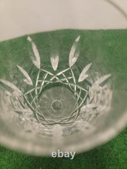 (2) Vintage Waterford Lismore Cut Crystal ICE TEA Footed Tumbler Water Glass 6.5
