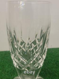 (2) Vintage Waterford Lismore Cut Crystal ICE TEA Footed Tumbler Water Glass 6.5