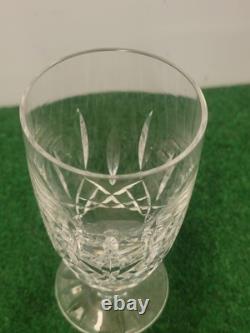 (2) Vintage Waterford Lismore Cut Crystal ICE TEA Footed Tumbler Water Glass 6.5