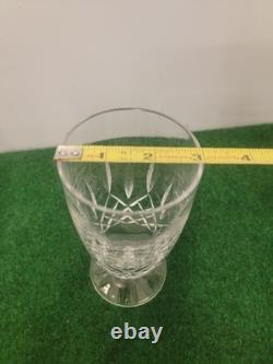(2) Vintage Waterford Lismore Cut Crystal ICE TEA Footed Tumbler Water Glass 6.5