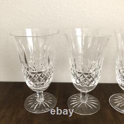 2 WATERFORD Crystal Maeve Cut 6.5 Iced Tea Glass 10 oz Goblet Made in Ireland