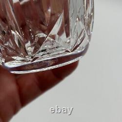 2 Waterford Crystal Ballyshannon Old Fashioned Glass Clear Cut Glasses Flared