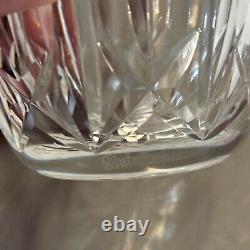 2 Waterford Crystal Ballyshannon Old Fashioned Glass Clear Cut Glasses Flared