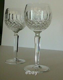 2 Waterford Cut Crystal COLLEEN 7-3/8 WINE HOCK GLASSES