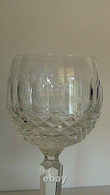 2 Waterford Cut Crystal COLLEEN 7-3/8 WINE HOCK GLASSES