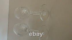 2 Waterford Cut Crystal COLLEEN 7-3/8 WINE HOCK GLASSES