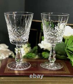 2 Waterford Kenmare Water Glass Cut Crystal Ireland Blown Glass Vintage Perfect