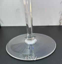 2-pc Wedgwood Crystal Crown Sapphire Cobalt Cut-to-Clear Hock Wine Glass, Labels