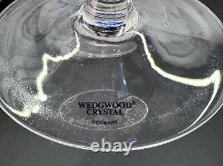 2-pc Wedgwood Crystal Crown Sapphire Cobalt Cut-to-Clear Hock Wine Glass, Labels