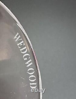 2-pc Wedgwood Crystal Crown Sapphire Cobalt Cut-to-Clear Hock Wine Glass, Labels