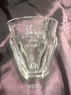 3 1/2x3 1/4 Baccarat Harcourt Talleyrand Cut Crystal Tumbler Glass 4 Available