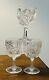 3 Antique American Brilliant Period Hand Cut Crystal Wine glasses Discontinued