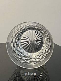 3 Marked Stuart HARLECH Cut Crystal Old Fashion Whiskey Glasses Discontinued