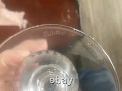 3 Waterford Crystal CARINA Footed Ices Tea Glass with Original Box Excellent