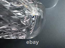 3 Waterford Lismore Criss Cross Vertical Cut Crystal Flat Tumblers Glasses 5'