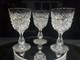 (3) Wine glasses, American Brilliant Period Cut Glass Crystal Colonna Libbey
