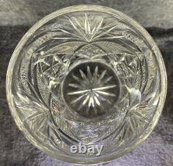 4 Antique American Brilliant ABP Cut Glass Whiskey Tumbler Fan & Stars Motif
