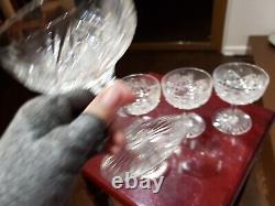 4 Champagne Sherbet American Brilliant Period Cut glass crystal Dorflinger # 40