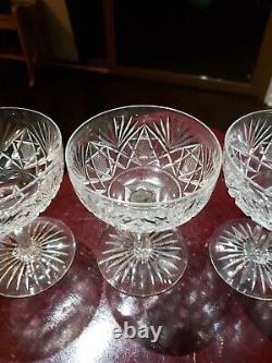 4 Champagne Sherbet American Brilliant Period Cut glass crystal Dorflinger # 40