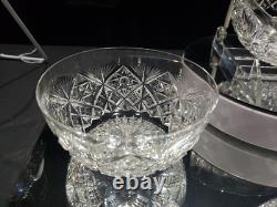 4 Finger Bowls American Brilliant Period Cut Glass Crystal T B Clark San Mateo