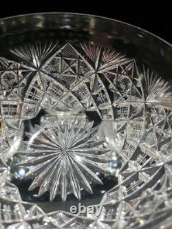 4 Finger Bowls American Brilliant Period Cut Glass Crystal T B Clark San Mateo