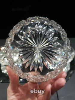 4 Finger Bowls American Brilliant Period Cut Glass Crystal T B Clark San Mateo