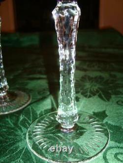 4 (Four) Nachtmann Traube Crystal Cut To Clear Tall Wine Hock Goblet Stemware