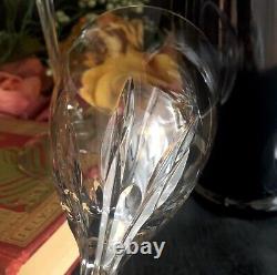 4 Lenox Crystal Firelight Clear (panel cuts) Vintage Water Goblets
