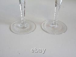 4 Nachtmann Traube Cut to Clear Crystal 6 7/8 Wine Hock Glasses Multi Color