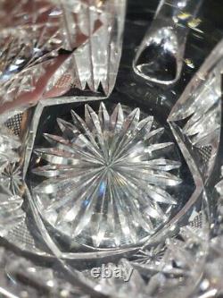 (4) Punch Cups, American Brilliant Period Cut Glass Crystal Genoa Clark signed