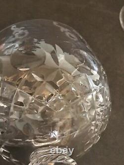 (4) Rogaska CUT Crystal Gallia 8 Balloon/Hock Wine Glasses IN MINT CONDITION