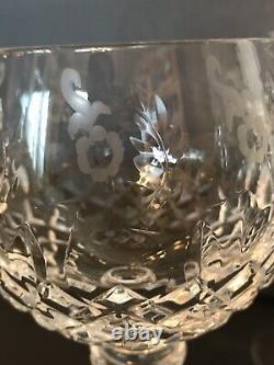 (4) Rogaska CUT Crystal Gallia 8 Balloon/Hock Wine Glasses IN MINT CONDITION