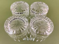 4 Royal Doulton Signed Hampstead Cut Crystal 12oz Rummer Glass Tumblers 3 1/2'